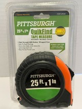 Pittsburgh 25ft. x 1in. Quik Find Tape Measure #69030 w/Lanyard &amp; Belt C... - £4.34 GBP