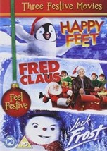 Jack Frost/Happy Feet/Fred Claus DVD (2010) Troy Miller Cert PG Pre-Owned Region - £13.96 GBP