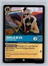 Disney Lorcana: Rise of Floodborn - Cruella De Vil - Fashionable Cruiser 144/204 - £1.55 GBP