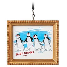 Disney Ink and Paint Mary Poppins Penguin Waiters Framed Canvas Ornament - £38.91 GBP