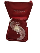 Waterford Crystal Seahorse Paperweight 3-3/4&quot; Tall NEW with Carying Pouch &amp; Box - £39.32 GBP