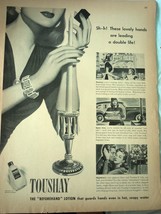 Toushay Lotion WWII Advertising Print Ad Art  - £5.50 GBP