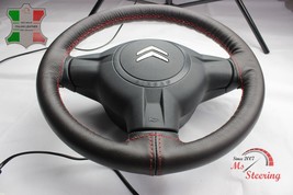 FITS FORD TRANSIT CONNECT 2002+ - BROWN LEATHER STEERING WHEEL COVER BLA... - $49.99