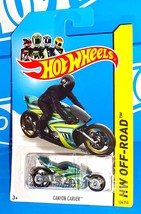 Hot Wheels 2014 HW Moto Series #126 Canyon Carver Green w/ MC3s - £1.55 GBP