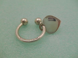 TIFFANY &amp; Co. Heart Tag Charm Sterling Silver Key Chain Ring Vintage - $123.75