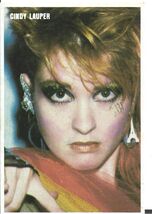 ⭕VTG card pocket calendar 1985 CINDY LAUPER Portugal group music singer - $3.96