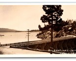 RPPC Big Bear Dam Big Bear Lake California CA UNP Pedersen Photo Postcar... - $4.90