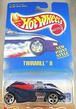 1991 Hot Wheels Blue/White Card #260 TWINMILL ll Black w/Chrome 5Dot Sp -Variant - £6.29 GBP