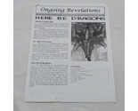 Ongoing Revelations Fall 2000 Newsletter Gen Con 2000 - $53.45