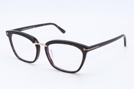 New Tom Ford Tf 5550-F-B 052 Polish HAVANA-GOLD Authentic Frame Eyeglasses 55-17 - £134.53 GBP