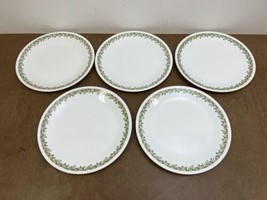 Vintage Corning Corelle Dinner Plate Lot 5 crazy daisy Green Spring Blossom 10&quot; - £15.63 GBP