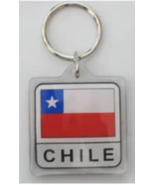 Chile Key Chain Country Flag Plastic 2 Sided Key Ring - £3.70 GBP