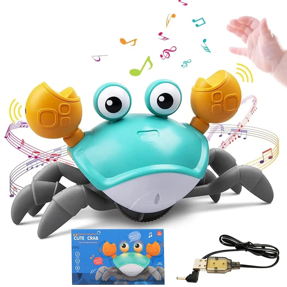 Dancing Crab Run Away Toys for Babies Crawling Interactive Escape Crabs ... - $24.41+