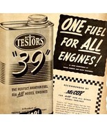 1949 Aviation Testors 39 Airplane Model Fuel Advertisement McCoy Engines - $603.61 MXN