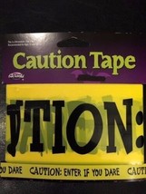 Caution:  Enter If You Dare Barricade Tape - Jokes, Gags- Halloween - 15... - $2.17