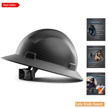 Lightweight Full Brim Hard Hat - 4 Point Ratchet Safety Helmet, Class C ... - $87.07
