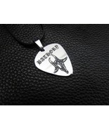 Handmade Stainless Steel Bathory Guitar Pick Pendant Necklace Medallion - £12.32 GBP