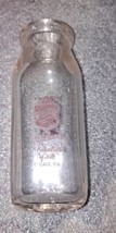 Wieland &amp; Sons Dairy Co Chicago ILL Half Pint Milk Bottle IL Illinois  - $32.71