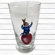Williams Sonoma Bunny Conductor Red Egg Easter  JuiceTumbler Glass 8 oz. - £14.82 GBP