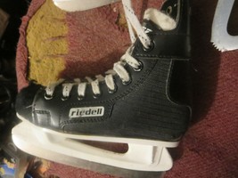 Vintage Riedell Ice Skates Black Size 13 Youth Pro Star 71 - $18.69