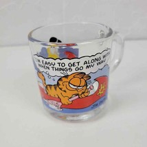 Vintage 1978 Jim Davis McDonald&#39;s Garfield Odie Collectible Glass Coffee Mug - $11.30