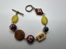 Vintage Chinese Cloisonné Choker Bracelet 7.5” - $11.88
