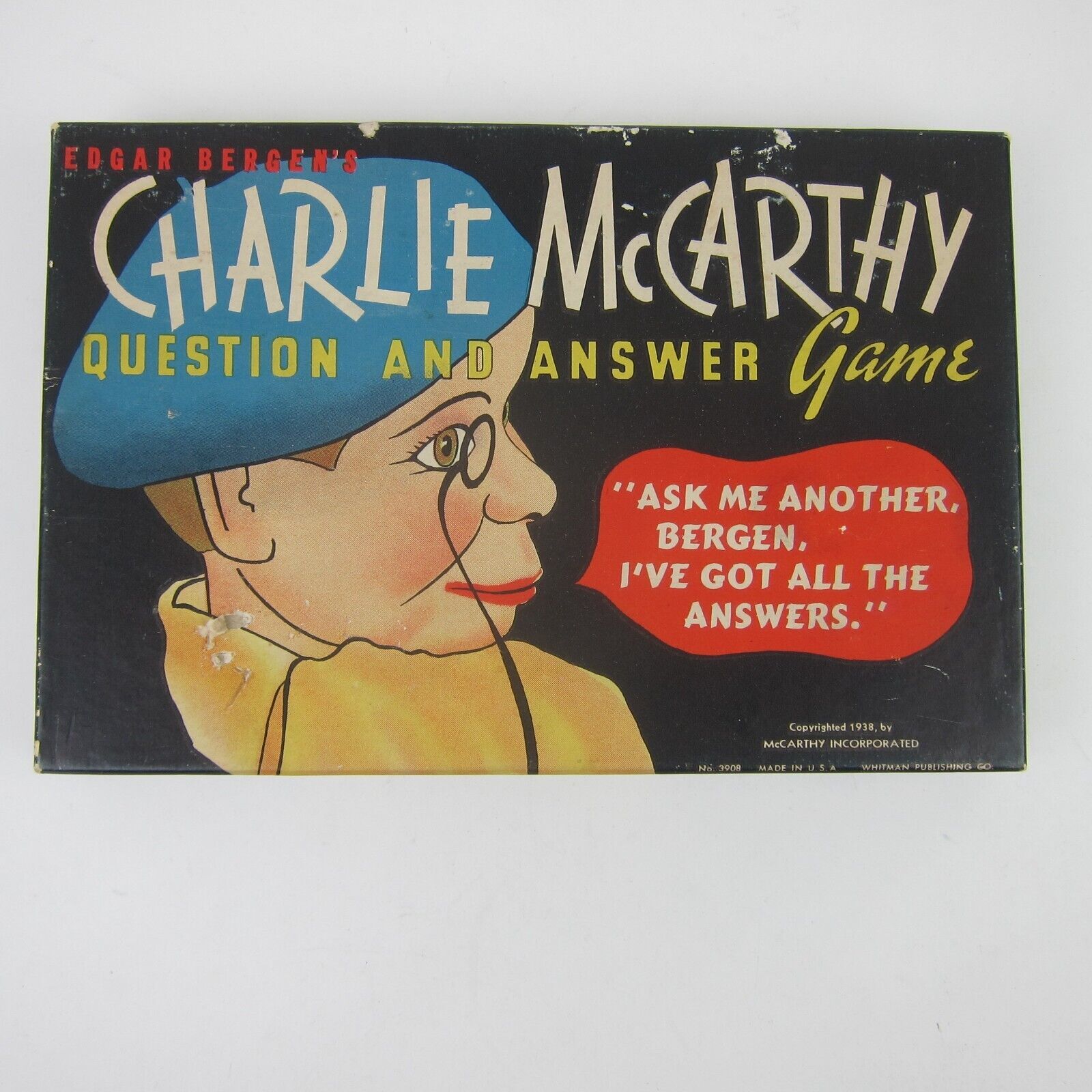 Charlie McCarthy Question & Answer Game Complete Instructions Vintage 1938 RARE - £55.29 GBP