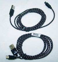 BUY 1 GET 2 FREE -  BLACK CLOTH RD IPHONE 5 6 6S CHARGER PHONE CORD usb ... - $4.70