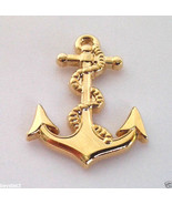 US Navy Anchor (Small Gold 1-1/16&quot;) Military Hat Pin 14085 Free Shipping - $10.98