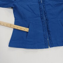 Draper's & Damon's Petite RN#105378 Womens Blue Full Zip Jacket Size PS Chest 38 image 9