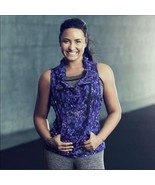 Fabletics X Demi Lovato Damara Purple Half Zip Mesh Vest Size Small - $16.24 CAD
