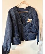 Vintage American Airlines Quilted Liner Jacket  Large  Antler Uniforms AA - $25.00