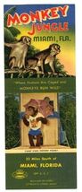 Monkey Jungle Advertising Card Miami Florida 1940's - $21.84