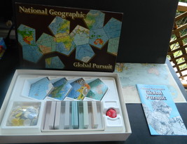 National Geographic Global Pursuit 1987  Board Game-Complete - £15.99 GBP