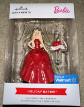 2022 Hallmark Holiday Barbie Christmas Tree Ornament NEW Red Dress Blonde w/Hook - £22.34 GBP