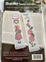 Bucilla Counted Cross Stitch Mother's Day Embroidery Bookmarks Kit Vintage 41325 - £14.89 GBP
