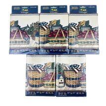 Country Apples Wallpaper Border 15’ Each Basket Sunflower Patriotic Red ... - $11.78