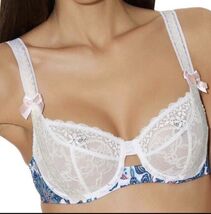 NWT AUBADE Paris Conte Russe 32D  Leavers Lace underwire $150 X115 - €50,15 EUR