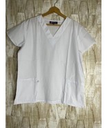 Greentown Original Work&amp;Wear Size L Large Scrub Top Shirt White NWT - $395.06 MXN