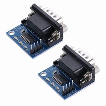 2Pcs Max3232 3.3V To 5V Db9 Male Rs232 Serial Prot To Ttl Converter Module Root  - £13.36 GBP