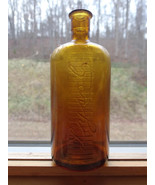Amber Lysol bottle 1920&#39;s Very good condition 7 1/4&quot; tall - $25.00