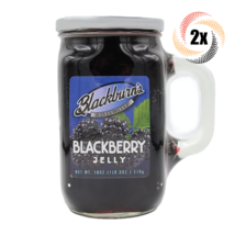 2x Mugs Blackburn&#39;s Blackberry Flavored Fat Free Jelly Mugs 18oz Fast Shipping! - £14.91 GBP