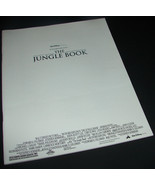 1994 THE JUNGLE BOOK Live Action Movie Press Kit Production Notes Pressbook - £10.38 GBP