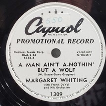 Margaret Whiting and Orchestra 10&quot; 78 RPM 1950 Promotional CAPITOL 1309 VG - £8.55 GBP