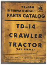 International  Parts Catalog TD-14 Crawler Tractor 142 Series - £19.71 GBP