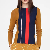 Apiece Apart Colorblock Striped Knit Long Sleeve Sweater Medium - £54.75 GBP