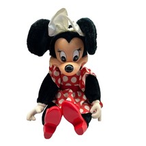Vintage Applause Minnie Mouse Rubber Face 19&quot; Plush Stuffed Animal 1981 - $14.95