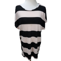 New Ted Baker Flattering Draped Striped Oversized Long Striped Knit Top ... - £23.83 GBP