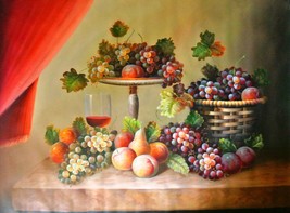 W.Parson-&quot;Autumn Harvest&quot;-ORIGINAL Oil Painting/Canvas/Hand Signed/48&quot;x ... - £168.20 GBP