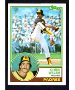San Diego Padres Chris Welsh 1983 Topps #118 nr mt ! - £0.39 GBP
